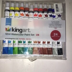 NIP Kingart 24-Color Watercolor Paint Set